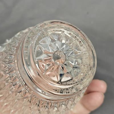 Vintage Libbey Sugar Trinket Bowl Candy Dish Cut Glass Excellent - Thumbnail 6