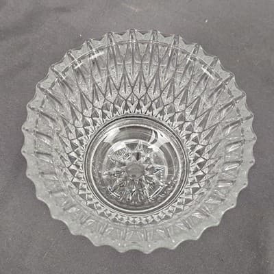 Vintage Libbey Sugar Trinket Bowl Candy Dish Cut Glass Excellent - Thumbnail 5