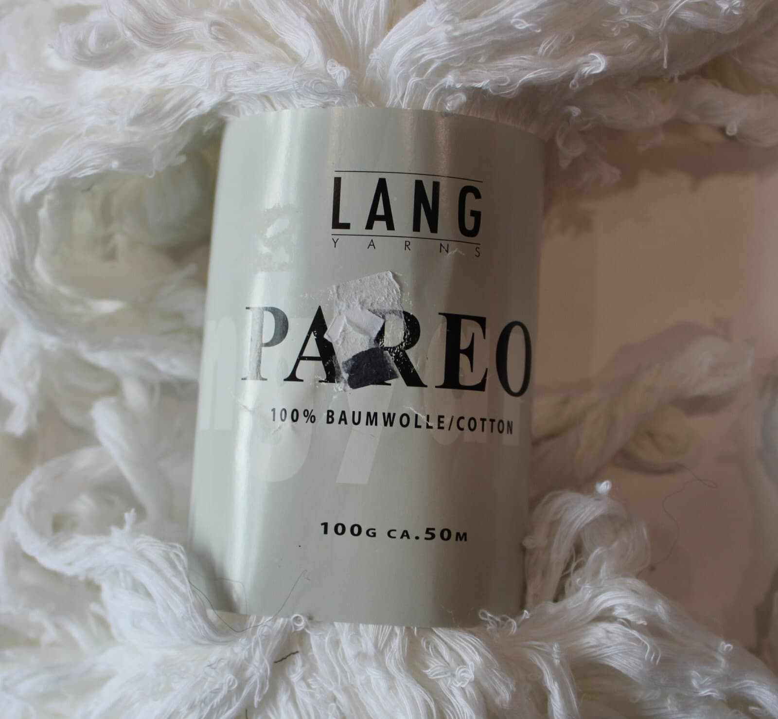 SALE Lang Pareo 100% Cotton 100gr 50m White - Thumbnail 2