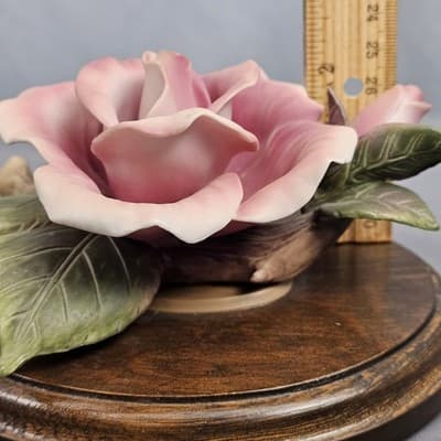 Vintage Porcelain China Pink Rose Flower Figurine Collection Handpainted Decor - Thumbnail 10