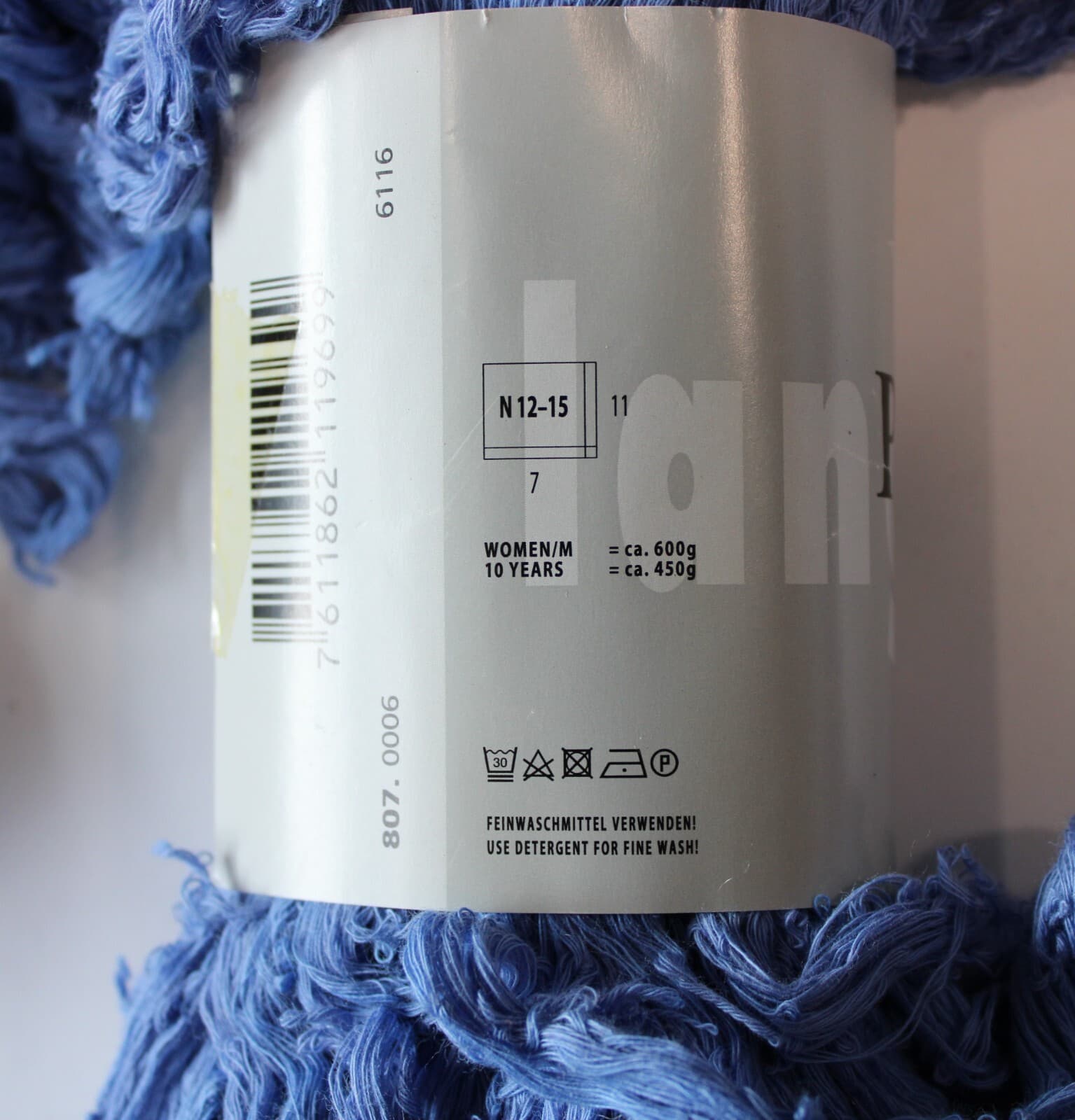 SALE Lang Pareo 100% Cotton 100gr 50m Light Blue - Thumbnail 3