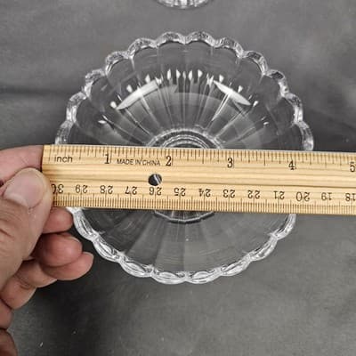 Odyssey by Mikasa Clear Panel Ribbed Design Set of 4 Dessert Bowls - Thumbnail 9