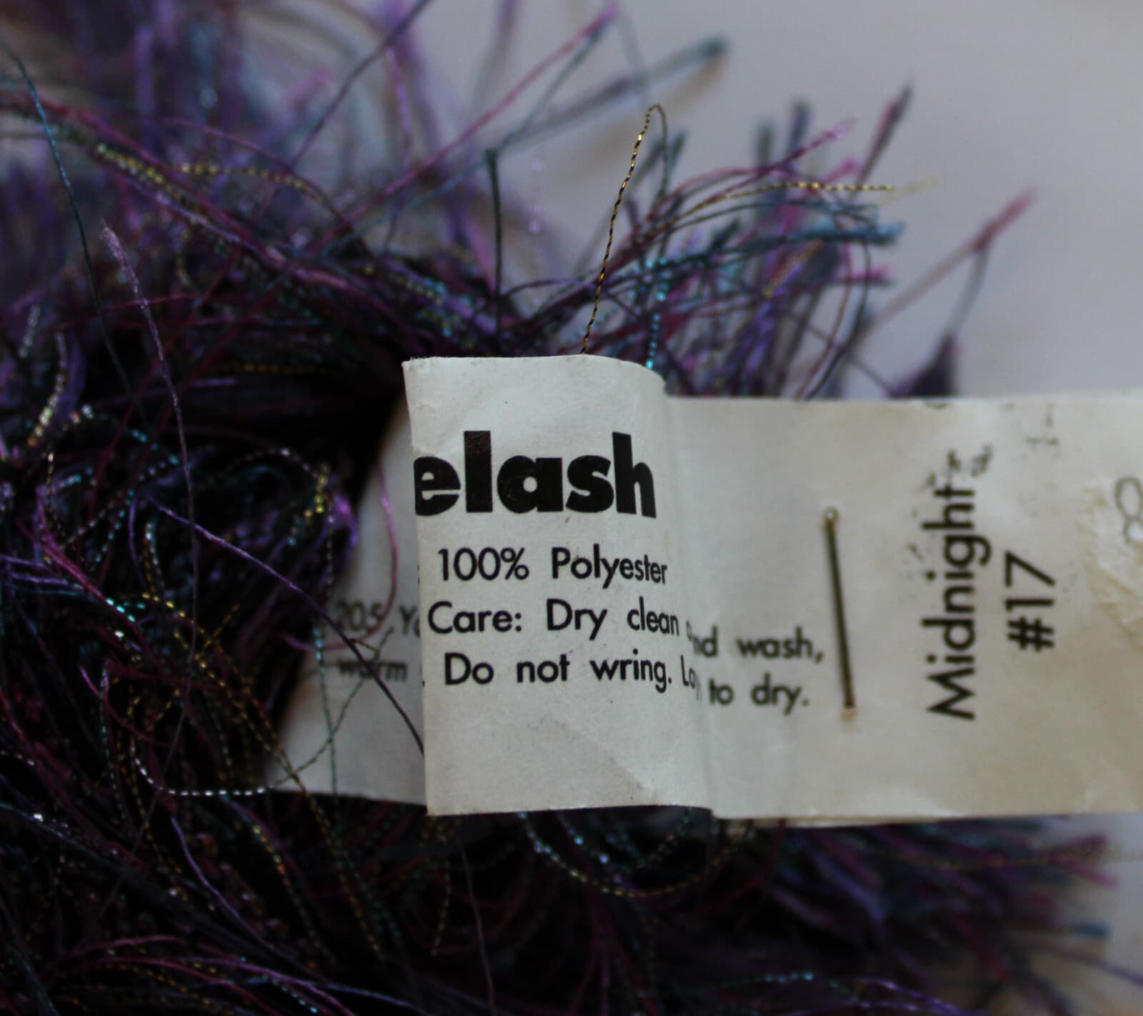 SALE Ironstone Eyelash 100% Polyester Col Purples 50g, 205yd - Thumbnail 3