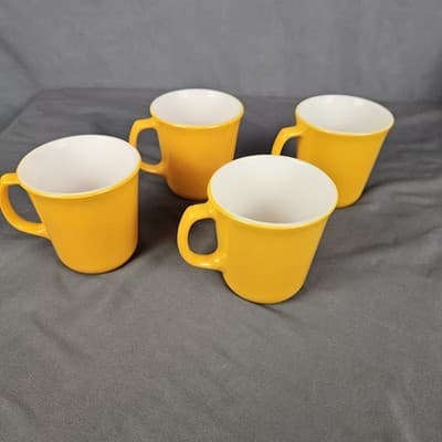 Pyrex - Sunflower Gold - 4 Count Coffee Cups - Thumbnail 4