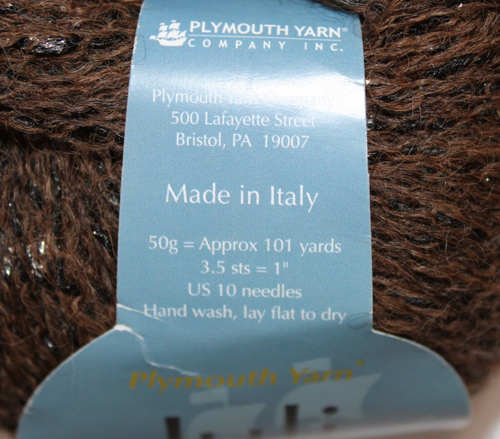 SALE Plymouth Yarns Juli 63% Alpaca 32% Nylon 5% Polyester 50gr 101yd Brown - Thumbnail 2