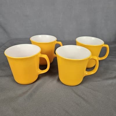 Pyrex - Sunflower Gold - 4 Count Coffee Cups - Thumbnail 2