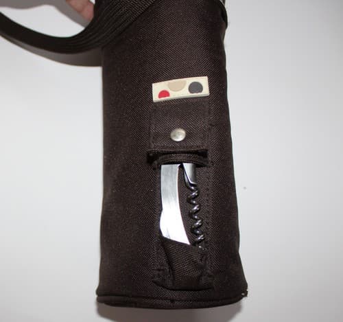 Wine Bottle Carrier w/ Corkscrew Opener Legacy Picnic Time Single Insulated - Thumbnail 2