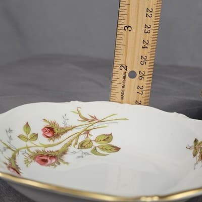 Briar Rose 5" Fruit Bowls Eschenbach Barvaria Germany Set of 2 Dessert - Thumbnail 6