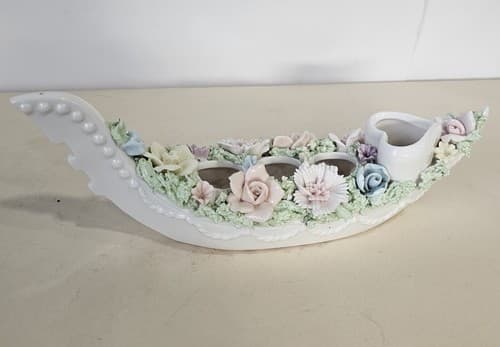 Ardelt Porcelain Flower Gondora Lipstick Holder Candle holder Fine Quality - Thumbnail 5