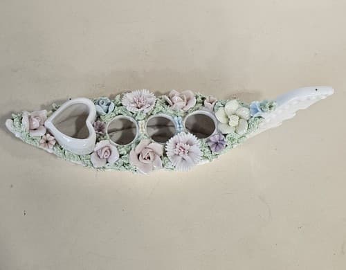 Ardelt Porcelain Flower Gondora Lipstick Holder Candle holder Fine Quality - Thumbnail 3