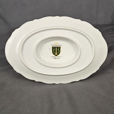 Briar Rose Gravy Boat with Attached Bottom Plate Eschenbach Barvaria Germany - Thumbnail 7