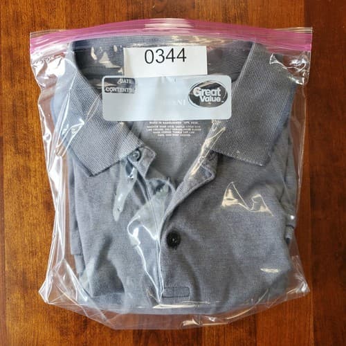 Alfani Polo Shirt Mens Large Gray Stretch Collared - Thumbnail 6