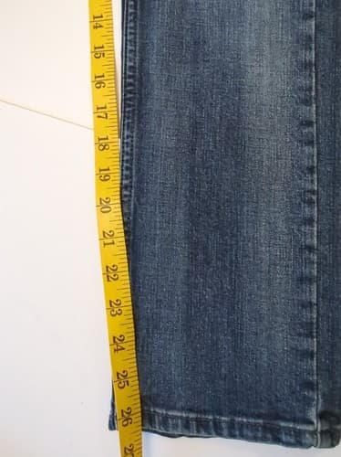 Levis 511 Boys Size 14 Regular Slim Fit Denim Blue Jeans W27 L27 - Thumbnail 9