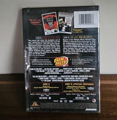 Panic in Year Zero (1962) / The Last Man on Earth (1964) - DVD Double NEW - Thumbnail 2