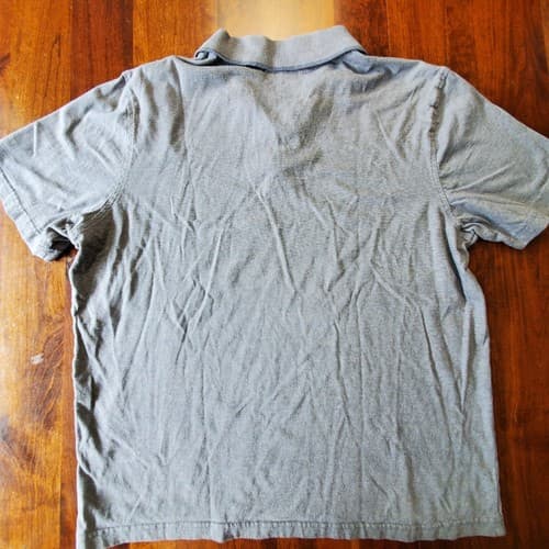 Alfani Polo Shirt Mens Large Gray Stretch Collared - Thumbnail 3