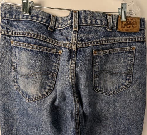 Mens Lee Vintage Blue Jeans Size W32 x L29 Made in USA Baggy - Thumbnail 3