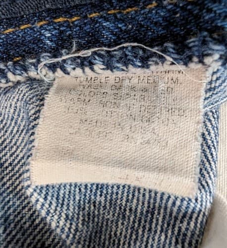 Mens Lee Vintage Blue Jeans Size W32 x L29 Made in USA Baggy - Thumbnail 4