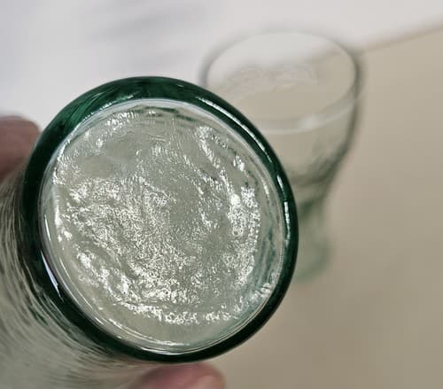 set 3 Coke Glasses 2 Libbey Light Green Coca-Cola 1 Coke Mini Juice Glasses Cups - Thumbnail 4