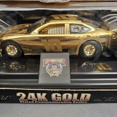 Racing Champions Nascar #10 24K Gold Plated 50th Anniversary Diecast Car 1:24 - Thumbnail 5