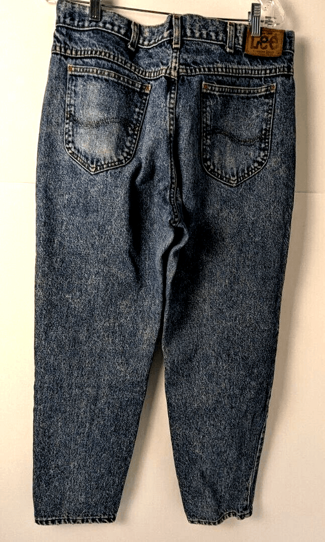 Mens Lee Vintage Blue Jeans Size W32 x L29 Made in USA Baggy - Thumbnail 2