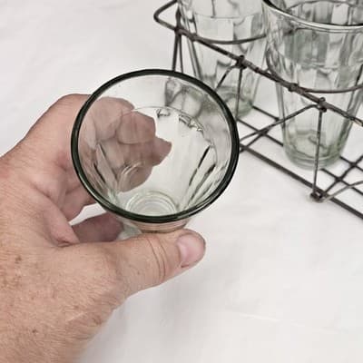 Chai Tea Glasses w Wire Carrier - Thumbnail 7