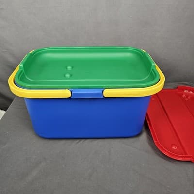 Eagle Craftstor Craft Sewing Tote Storage System Organizer Picnic Basket - Thumbnail 5