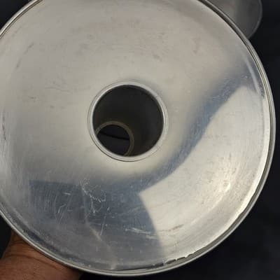 Vtg Angel Food Cake PAN 10x4" Round 2 pc Aluminum Tube Baking Tin Unmarked - Thumbnail 7