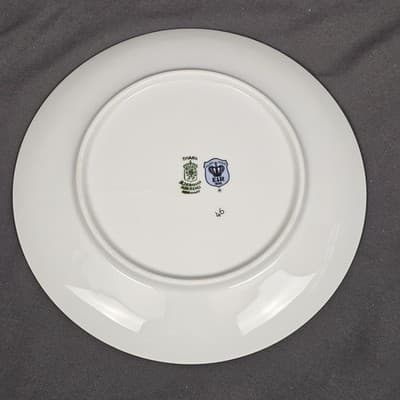 Siamese Cat Plate Bavaria Germany Golden Crown E&R Vintage Beautiful Kitty 7.5" - Thumbnail 3