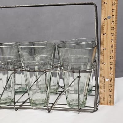 Chai Tea Glasses w Wire Carrier - Thumbnail 14
