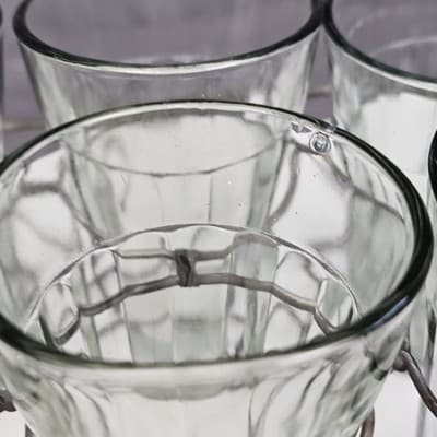 Chai Tea Glasses w Wire Carrier - Thumbnail 12