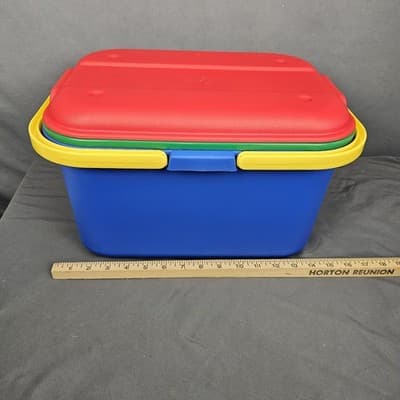 Eagle Craftstor Craft Sewing Tote Storage System Organizer Picnic Basket - Thumbnail 13