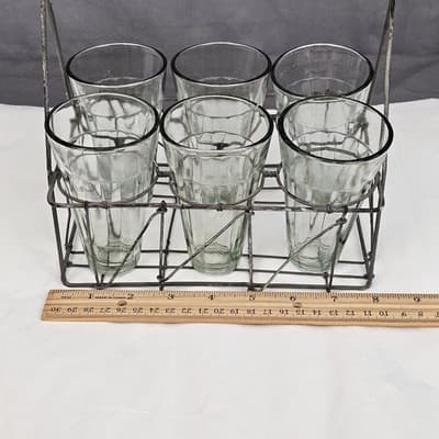 Chai Tea Glasses w Wire Carrier - Thumbnail 13
