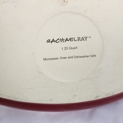 Rachael Ray Red Stoneware Oval Baker 1.25 Quart Casserole Dish - Thumbnail 9
