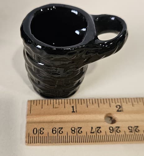 Cat Decanter w/Cups Antique Benson Handpainted Cat Decanter & 6 Cups Shot Glass - Thumbnail 16