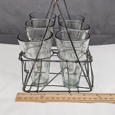 Chai Tea Glasses w Wire Carrier - Thumbnail 15