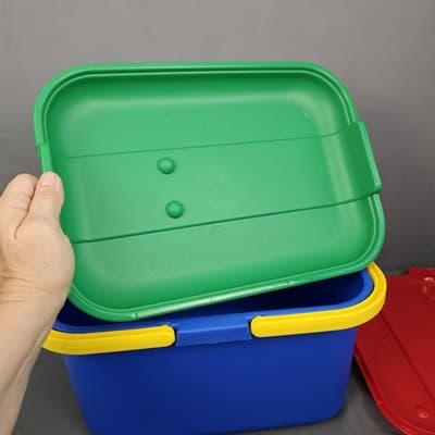 Eagle Craftstor Craft Sewing Tote Storage System Organizer Picnic Basket - Thumbnail 8