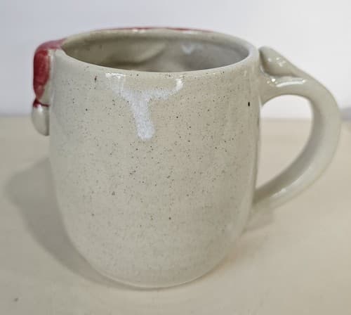 Santa Handmade Mug Face Christmas Coffee Tea Large Pottery - Thumbnail 3