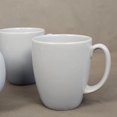 ​Corelle Stoneware Periwinkle Blue Coffee Mugs Set of 4 Tea Cups - Thumbnail 2