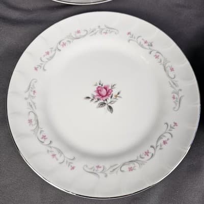 Royal Swirl 6.25" Plates by Fine China Of Japan Set Of 4 Dessert - Thumbnail 2