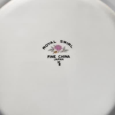 Royal Swirl 7.5" Plate by Fine China Of Japan Salad Lunch - Thumbnail 4