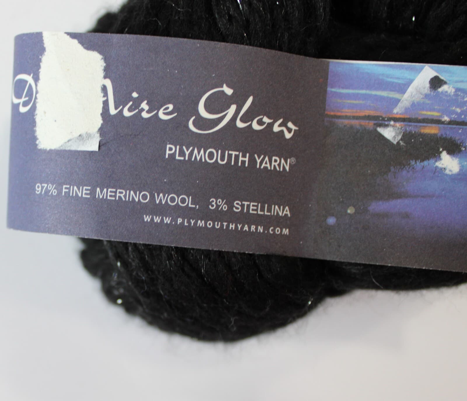 DeAire Glow Plymouth Yarns 97% Fine Merino 3% Stellina Little Black Dres - Thumbnail 2