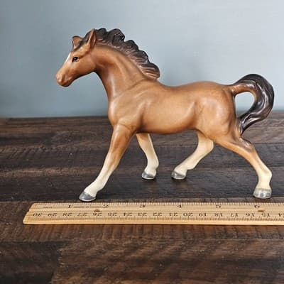 Small Horse Pony Figurines Lot of 3 Buckskin, Gray, Bay Vintage 4.5" Tall - Thumbnail 15