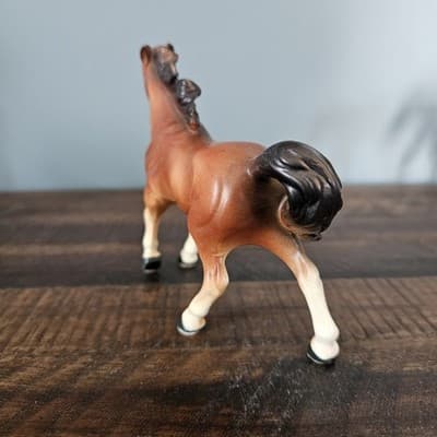 Small Horse Pony Figurines Lot of 3 Buckskin, Gray, Bay Vintage 4.5" Tall - Thumbnail 6