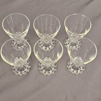 Vintage Anchor Hocking Boopie 4" Cordial Juice Glass set of 6 - 3oz. - Thumbnail 4