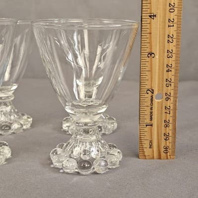 Vintage Anchor Hocking Boopie 4" Cordial Juice Glass set of 6 - 3oz. - Thumbnail 6