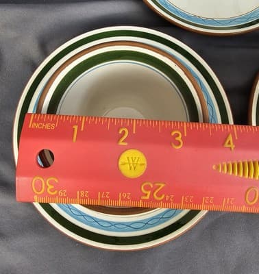 4 Sets of MCM Stangl Country Garden Flat Tea Coffee Cup & Saucer 2 5/8" - Thumbnail 11