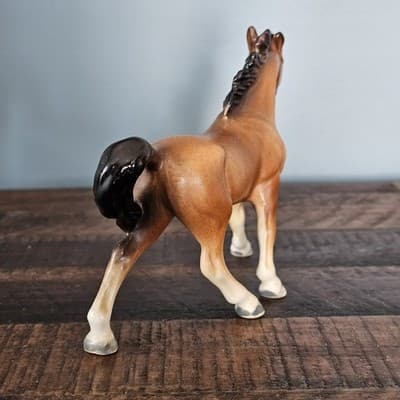 Small Horse Pony Figurines Lot of 3 Buckskin, Gray, Bay Vintage 4.5" Tall - Thumbnail 13