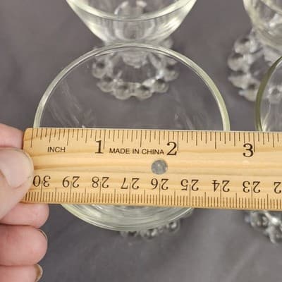 Vintage Anchor Hocking Boopie 4" Cordial Juice Glass set of 6 - 3oz. - Thumbnail 7