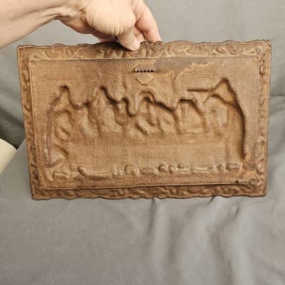 The Last Supper Wall Hanging 3D Plaque Resin Display Vintage, 9" X 15" - Thumbnail 4