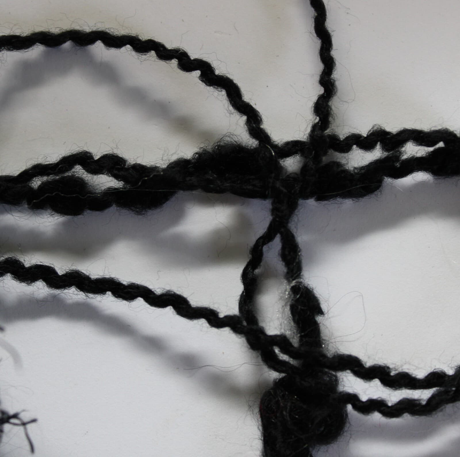 Camelot Designer Yarn Black 31% Nylon 30% Wool 27% Acrylic 10% Mohair 327yd - Thumbnail 4